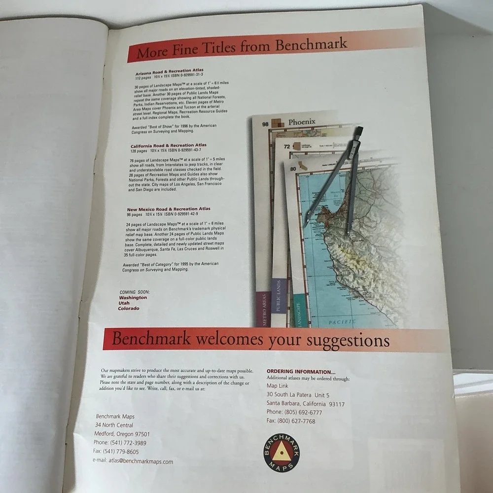 Benchmark Oregon: Road & Recreation Atlas - Vintage 1998 Edition by Stuart Allan